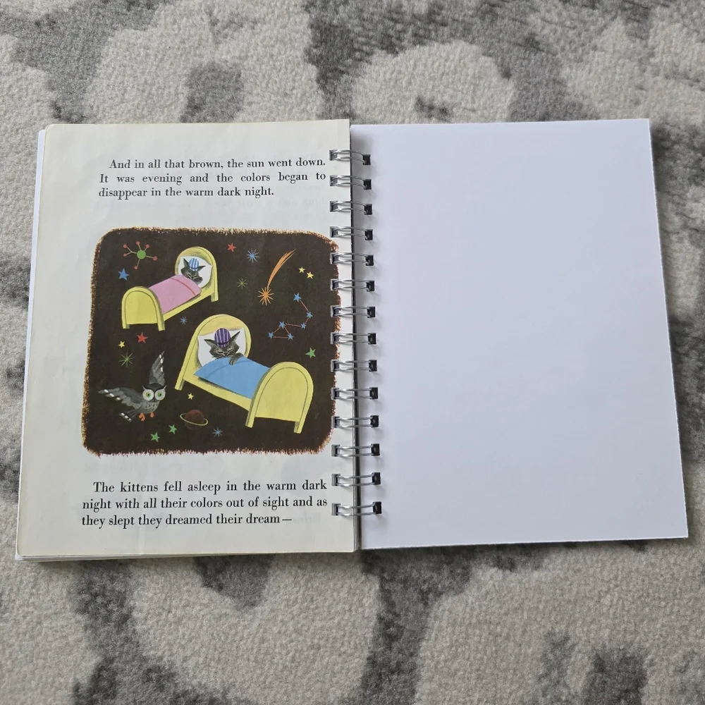 A Little Golden Book THE COLOR KITTEN Handmade Journal + Original Book